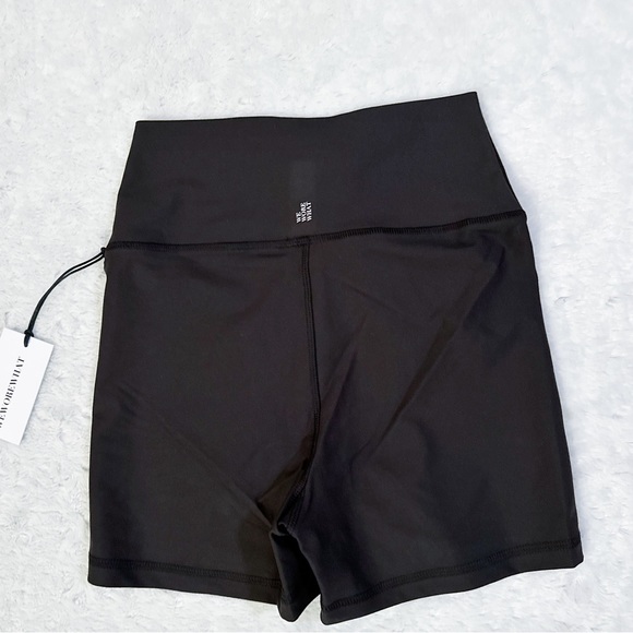 NWT- WeWoreWhat Hot Biker Short Solid Black - Picture 4 of 12